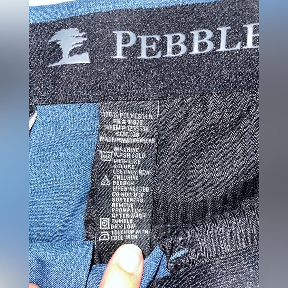 EUC Mens Navy Blue Pebble Beach Golf Shorts Size 38 - Picture 5 of 7